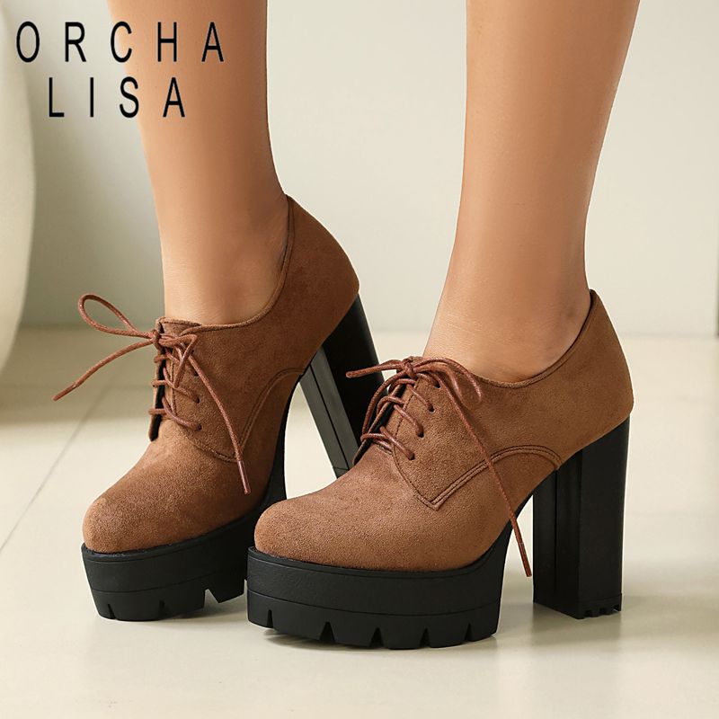 Women'S Shoes Extended Sizes - ORCHA LISA Hot Flock Suede Women