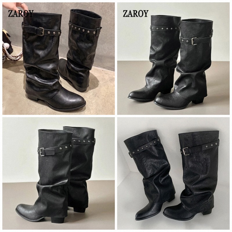 Wide Fit Heels - ZAROY Wide-Calf Knee-High Boots‌ Women Winter