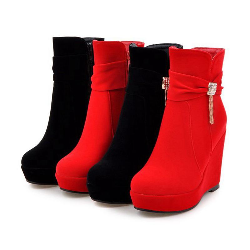 ORCHALISA Glam Red Ladies Ankl - Women'S Shoes Extended Sizes recension och pris