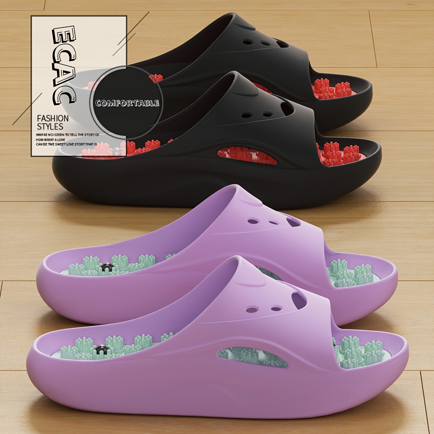 Women Men EVA Massage Slippers - Women'S Shoes To Men'S recension och pris