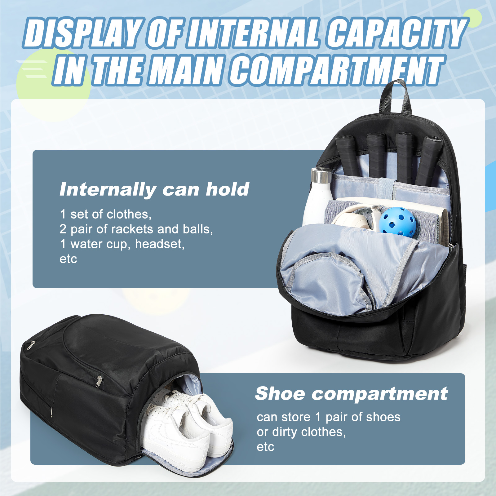 Tennis Bag Tennis Backpack 2 R - Women'S Shoes To Men'S recension och pris