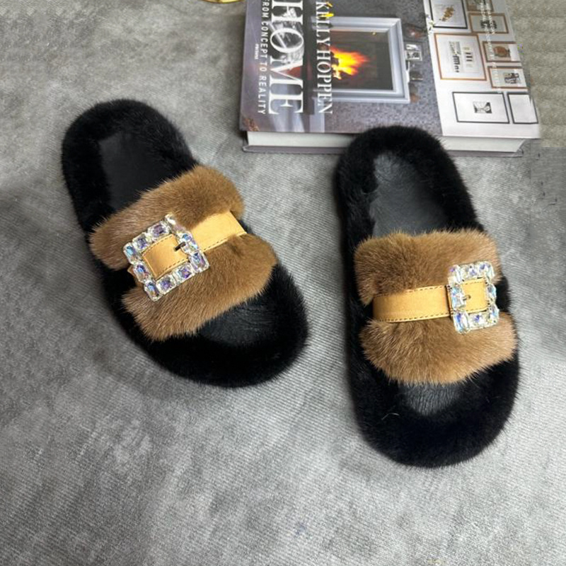 Mink Fur Slippers Women's Real - Women Shoes Mules recension och pris