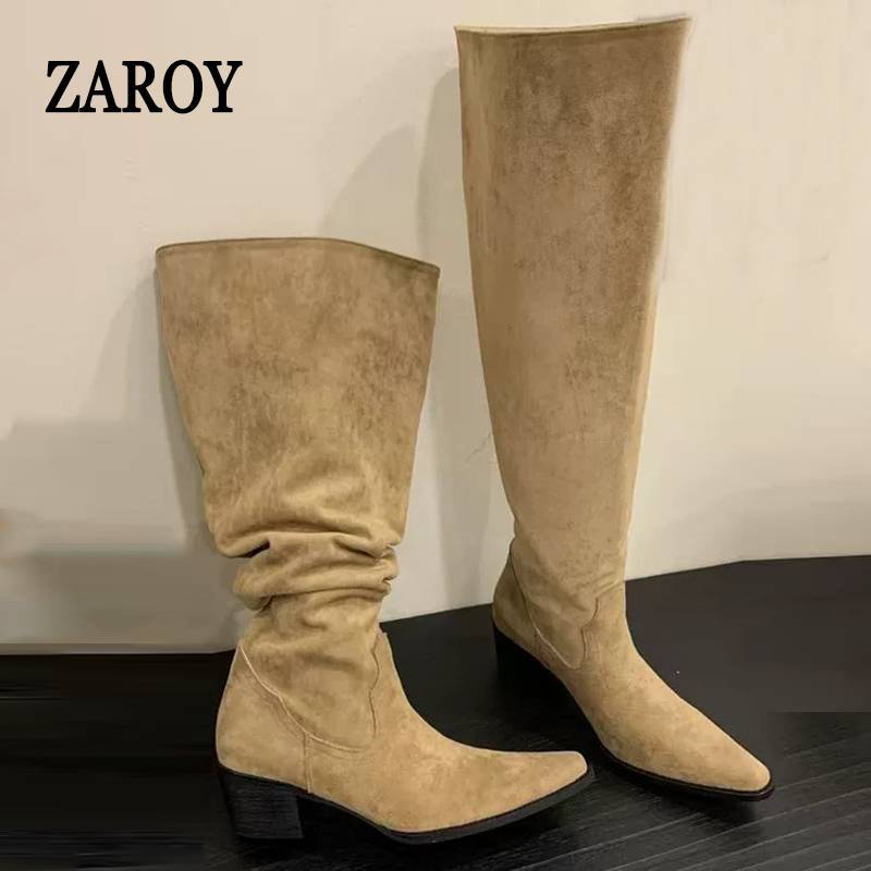 ZAROY Winter Pointed Toe Knee  - Wide Fit Heels recension och pris