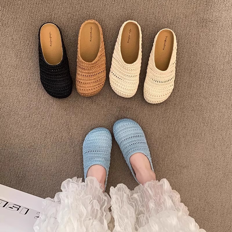 Women Raffia Woven Mule Slippe - Women Shoes Mules recension och pris