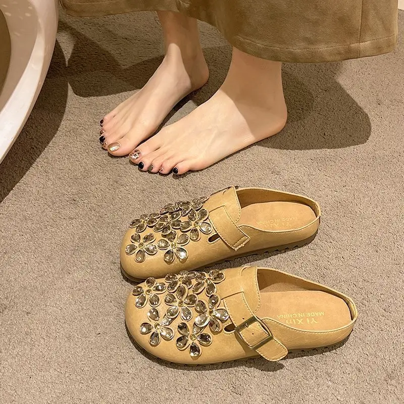 Women's Floral Rhinestone Buck - Women Shoes Mules recension och pris