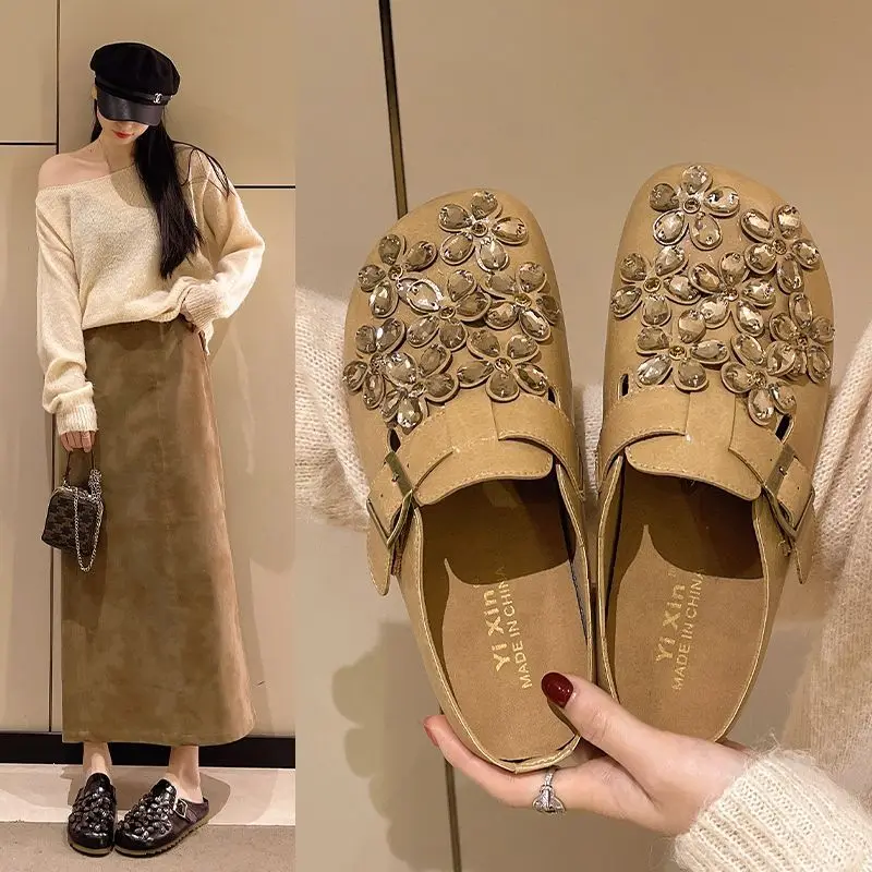 Women's Floral Rhinestone Buck - Women Shoes Mules recension och pris