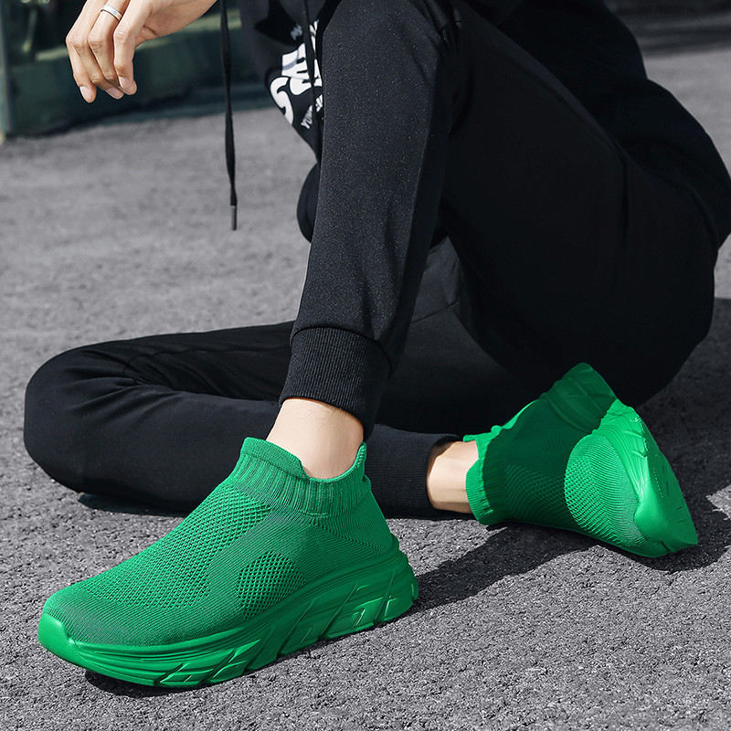 Fashion Green Men Sock Sneaker - Women Shoes Qc recension och pris