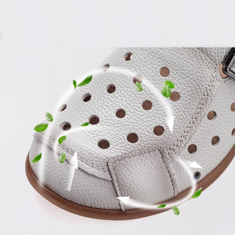 New Cow Leather Low Heel Sanda - Women Shoes Mules recension och pris