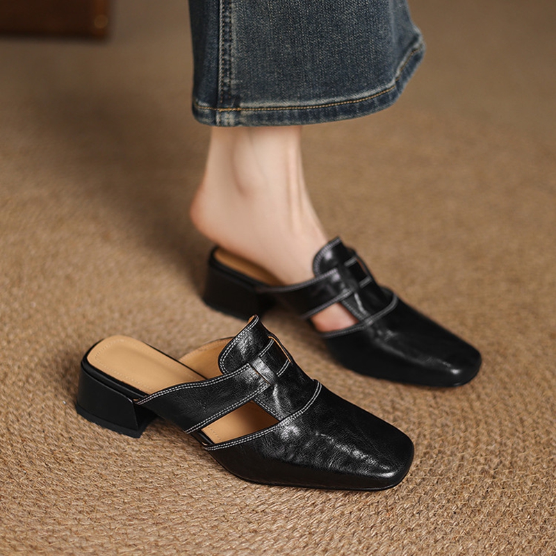 NEW Summer Women Mules Genuine - Women Shoes Mules recension och pris