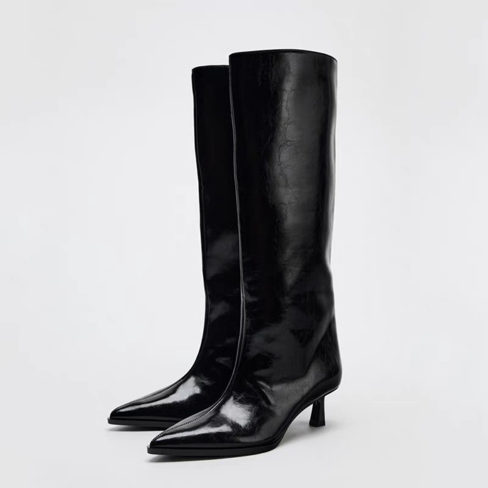 2026 Wide Boot Tube Pointed To - Wide Fit Heels recension och pris