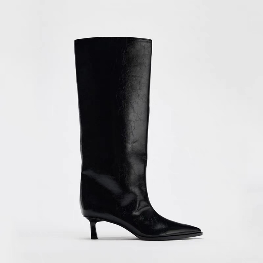 2026 Wide Boot Tube Pointed To - Wide Fit Heels recension och pris