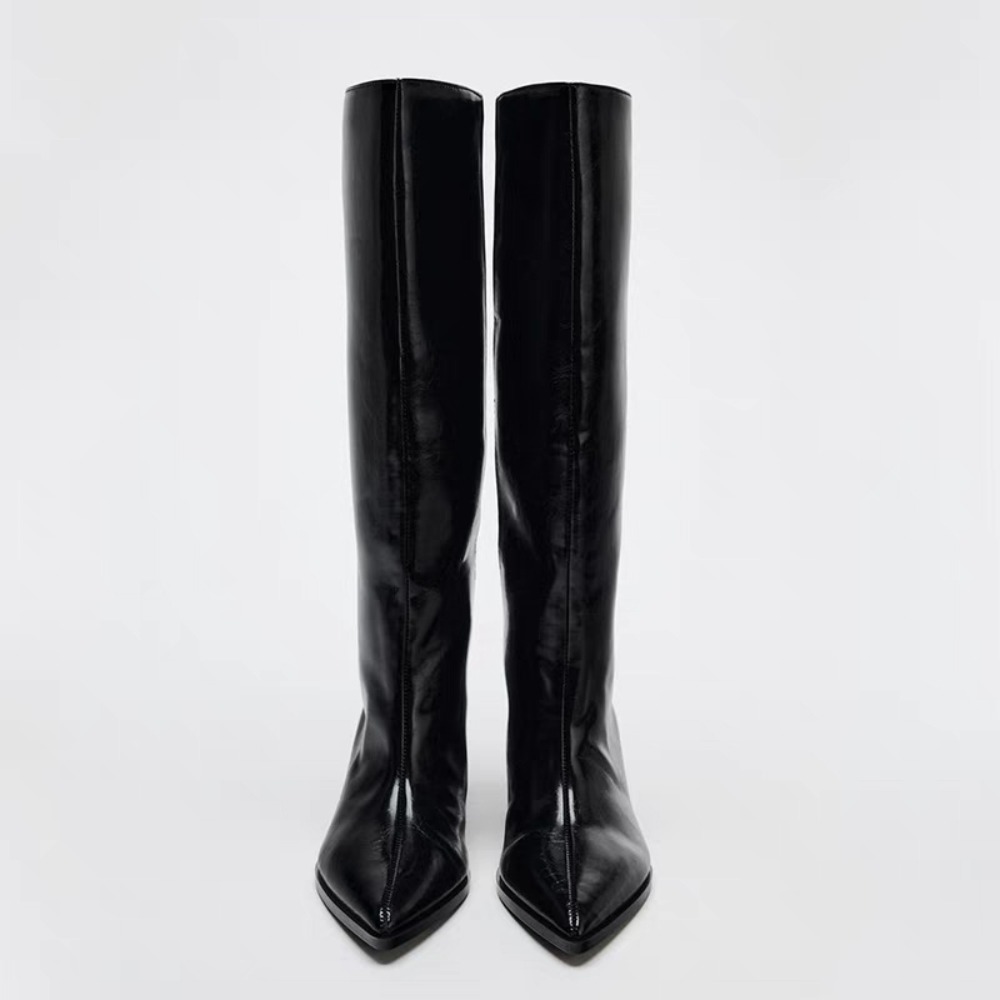 2026 Wide Boot Tube Pointed To - Wide Fit Heels recension och pris