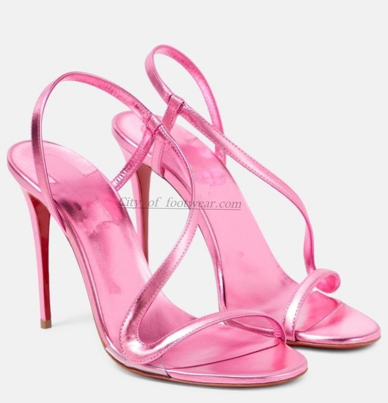 Metallic leather gold sexy san - Metallic Heel Sandal recension och pris