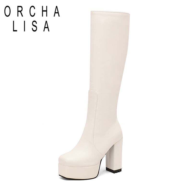 ORCHALISA Glam Ladies Knee Hig - Women'S Shoes Extended Sizes recension och pris
