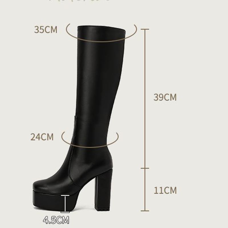 ORCHALISA Glam Ladies Knee Hig - Women'S Shoes Extended Sizes recension och pris